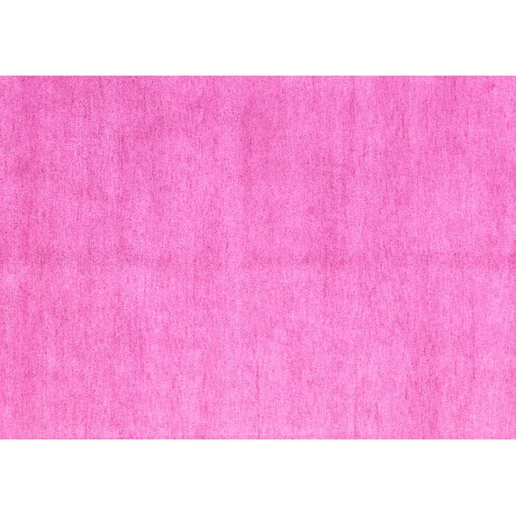 Ahgly Company Indoor Rectangle Solid Pink Modern Area Rugs, 2' x 3'