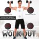 thumbnail image 5 of Mancuernas Hexagonales con Revestimiento de Goma, Mancuernas Hexagonales 2 piezas, Disponible en Varios Pesos, Ideales para Entrenamiento de Cuerpo Completo, Entrenamiento de Fuerza (20LB), 5 of 9
