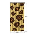 thumbnail image 5 of Yellow and Brown Of Leopard Print Shower Curtain 36"x72" ,Bathroom Decorative Shower Curtains Set with 12 Hooks,Modern Waterproof Washable Shower Curtain, 5 of 6