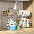 thumbnail image 5 of Delamu 4 Pack Bathroom Organizers and Storage, 2 Tier Clear Under Sink Organizer, Pull Out Medicine Cabinet Organizer, 5 of 7