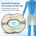 thumbnail image 6 of Donut Pillow Seat Cushion - Cooling Gel Donut Chair Cushions, Memory Foam Seat Cushion for Office & Home, Car Seat Cushion and Butt Pillow, Hemorrhoids Pillow and Tailbone Pain Relief, Light Grey, 6 of 14