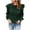 Green, variant on Utoimkio Women's Crewneck Sweaters Cable Knit Long Sleeve Ruffled Pullover Sweaters Fall Loose Fit Pullover Tops for Women