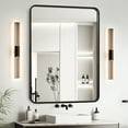 thumbnail image 6 of 28x36 Inch Black Aluminium Frame Bathroom Mirror, 6 of 6