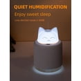 thumbnail image 2 of Mini humidificador, humidificador con forma de gato lindo, humidificador de escritorio personal USB para coche, plantas, sala de oficina, dormitorio, silencioso (blanco), 2 of 5