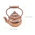 thumbnail image 3 of Golden Alloy Tea Set Props for Decor 2pcs Miniature Kitchenware Doll House Furnishings, 3 of 4