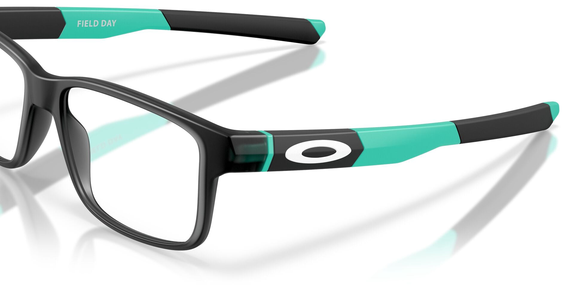 Oakley Kids' Rectangular Field Day Eyeglasses, Black Ink, 48mm Frame