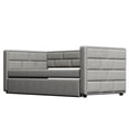 thumbnail image 6 of Euroco Upholstered Twin Size Daybed with Trundle, Gray, 6 of 12