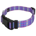 thumbnail image 3 of Deluxe Grape Plaid Dog Collar Limited Edition - Made in The U.S.A., 3 of 5