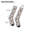 thumbnail image 5 of Haiem Rose Flowers Socks, Funny Novelty Crazy Design Cotton Socks Sports Socks Knee High Socks For Men, Women,1Pairs - Gift For Working Friends, 5 of 9