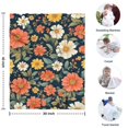 thumbnail image 4 of Pioneer Flower Blanket,Comfortable Soft Flannel Throw Blanket,All Season,Warm Lightweight Blankets for Sofa Bed Couch Living Room Chair,30"x40"(80x100cm), 4 of 4