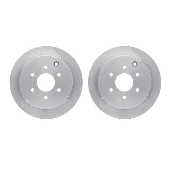 Dynamic Friction Company Rear Brake Rotors 6002-67087