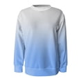 thumbnail image 5 of Womens Crewneck Oversized Sweatshirts Long Sleeve Gradient Printed Tops Fall Fashion 2025 Pullover Sweaters Winter Clothes, 5 of 6