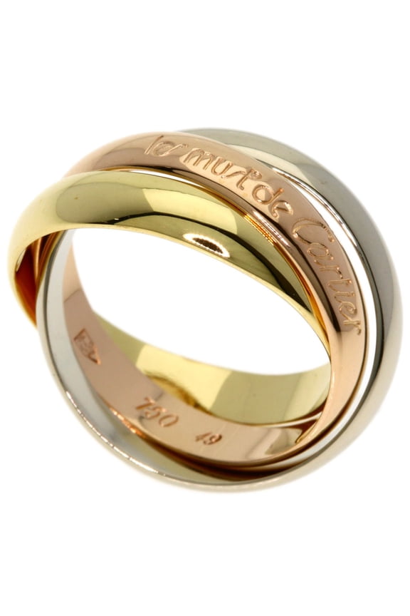 Pre-Owned Cartier Trinity #49 Ring - 18K Yellow Gold/18K Pink White Gold Women's CARTIER