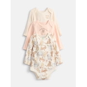 Disney Baby Wishes + Dreams Winnie the Pooh Bodysuits with Long Sleeves, 3 Piece, Sizes Newborn-18M