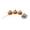 Pumpkin, variant on Robin Garden Stake, Rustic Robin Bird Yard Art Decorations with Dandelion Accent, Metal Robins Bird Garden Sculpture for Lawn Patio Flower Bed Walkway(Bird-1)