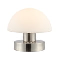 thumbnail image 4 of JONATHAN Y Zoe 5.75" Modern Minimalist Iron Rechargeable Integrated Portable LED Table Lamp, Nickel/White, JYL7113B, 4 of 6