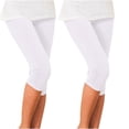 thumbnail image 2 of ZTTD Women Comfortable Thigh Slimmer Slip Elasticity Cropped Pleated Pants, 2 of 4