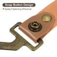 thumbnail image 4 of Unique Bargains 4Pack PU Leather S Hooks for Hanging Multipurpose Camping Hook Hanger, Brown, 4 of 6