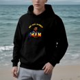 thumbnail image 3 of Stylish Women's Long Sleeve Hooded Pullover Sweatshirt with Pockets Colorful Graphic Design featuring ' ABLASS HONEY MAN ' Text, 3 of 7