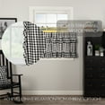 thumbnail image 2 of VHC Brands Annie Buffalo Check Curtain, Tier Pair 24x36, Black, 2 Pieces, 2 of 7