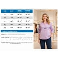 thumbnail image 4 of (2 pack) Turtle Bay New York Womens Regular Fit 3/4 Sleeve Button Down Collared Camp Shirt, 4 of 8