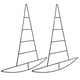 thumbnail image 1 of unbranded 2Ud Marco Metálico Para Guirnaldas En Forma De Sombrero De Bruja Negro Para Eventos, 1 of 7