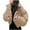 Khaki, variant on Herrnalise Jackets For Women Fashion Zipper Pocket Coat Long Jacket Winter Long Sleeve Down Cotton Shackets For Women 2024 fall Coffee,XXL