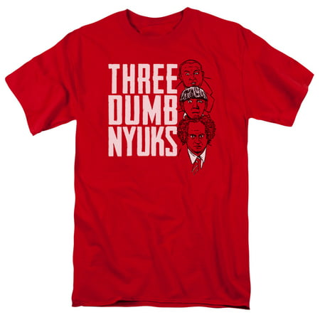 the three stooges the three dumb nyuks mens short sleeve shirt