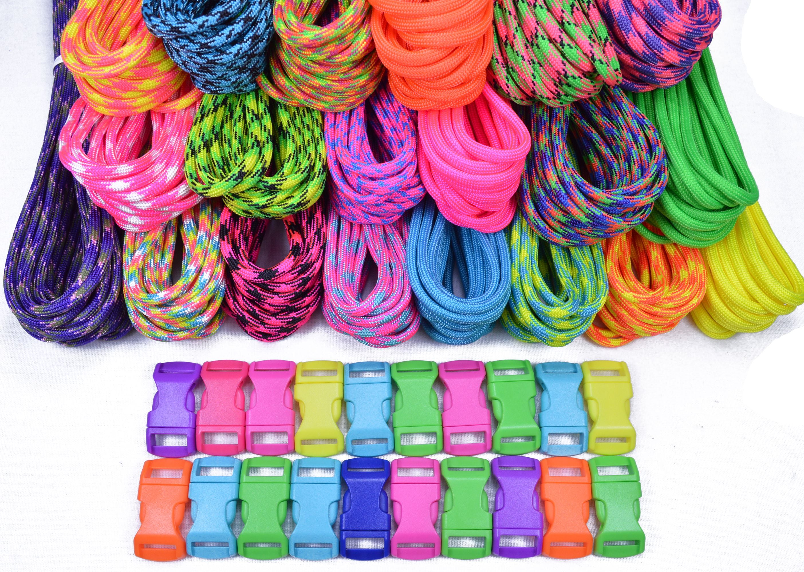 Bored Paracord Brand Paracord Starter Kit Big Neon Combo Kit