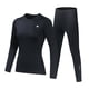 thumbnail image 5 of Conjunto de ropa interior térmica para hombre y mujer, con forro polar en la parte e inferior, cálidos y largos trajes deportivos de invierno XXXL Macarena Ropa interior térmica de esquí de invierno, 5 of 8