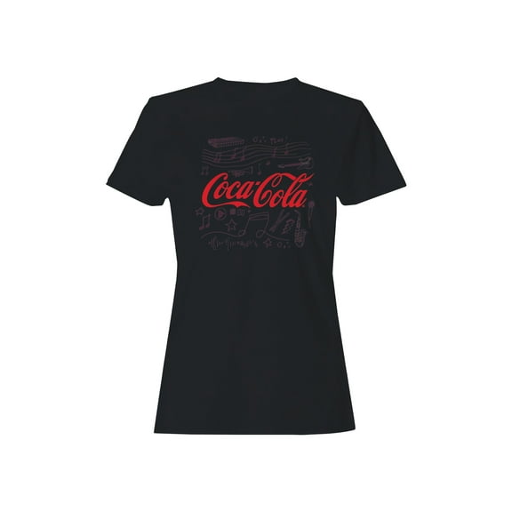 Officially Licensed Coca Cola Musical Icon Art Women's T-shirt
