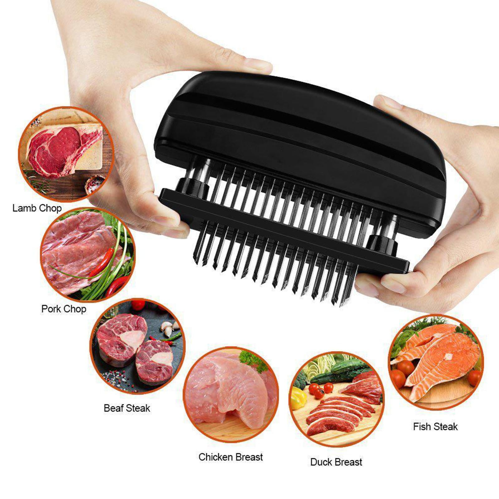 Meat Tenderizer, Stainless Steel Sharp Tenderizer for Beef, Chicken