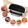 thumbnail image 2 of Meat Tenderizer, Stainless Steel Sharp  Tenderizer for Beef, Chicken, Turkey, , Fish, Professional Tenderizing Machine Cooking Tool Black, 2 of 8