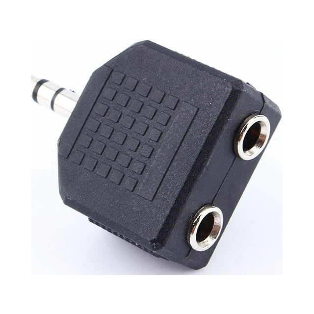 Adaptador de 1 a 2 Auriculares Nuevo Conector de 1X35 Mm para Auriculares 1 a 2 Auriculares Divisor de Adaptador Doble