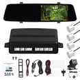 thumbnail image 1 of Riwcyla 1080P DVR Dash Camera with 4 Parking Sensor Reverse Radars Front & Rear Dual Camera Driving Recorder with 4.3 Inch Screen Support Night,Vision/Motion Detection/Collision Locking/Loop Recordi, 1 of 6