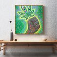 thumbnail image 4 of Cuadros Decorativos 5D bricolaje taladro completo diamante pintura hoja cruz puntada artesanía kits hogar pared artes Likrtyny embutido en tela, 4 of 9