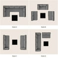 thumbnail image 3 of 7 Piece Patio Furniture Set, Jolifa Outdoor Sectional Patio Sofa Set for Balcony, Porch, Backyard, Gray, 3 of 6