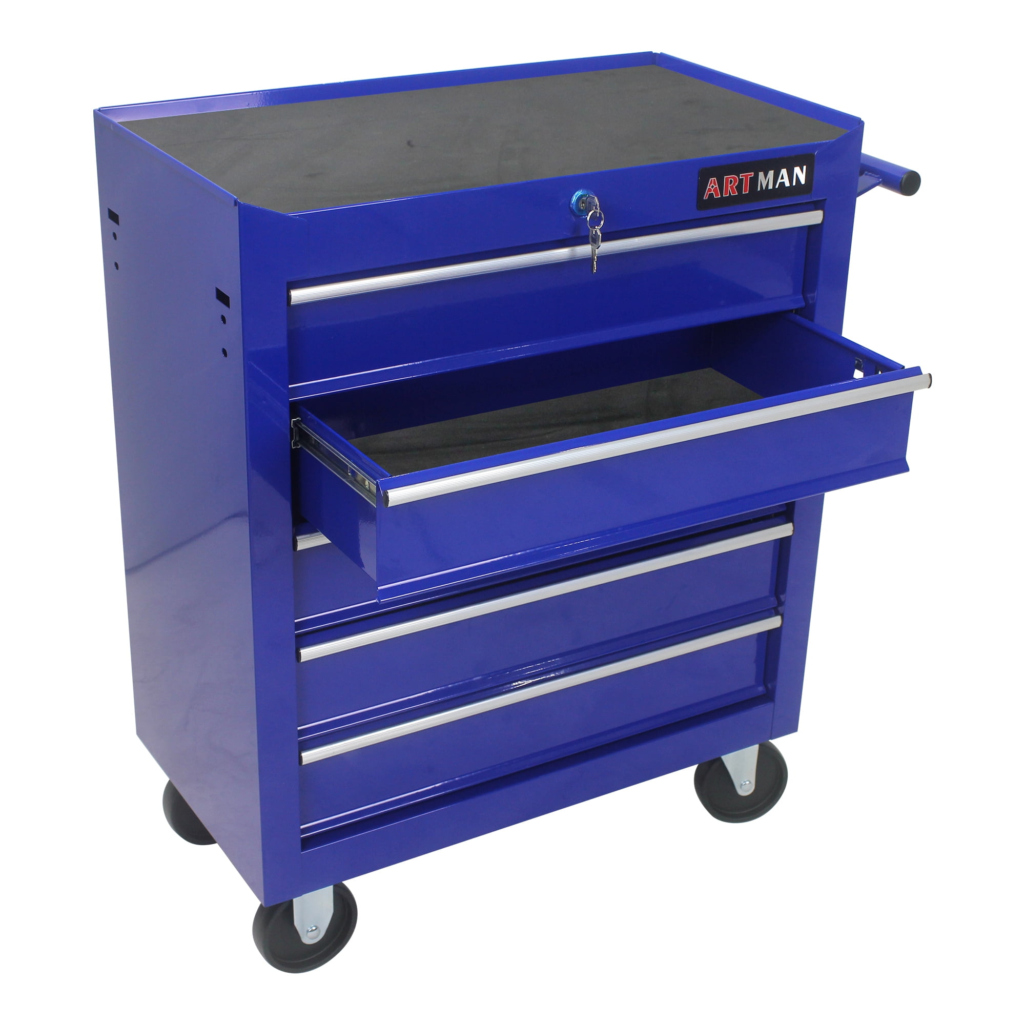 ARTMAN 5 Drawer Rolling Steel Tool Chest, ,with 4 Wheels and Locking System ,Tool Storage Cabinetfor Garage Workshop