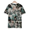 thumbnail image 4 of Xihbxyly Summer Savings Clearance Tops ! Dressy Tops for Women Summer Summer Sashion Slim Loose Tiedye Crew Neck Short Sleeve T-Shirt Casual Loose Fit Blouses Blue XXXXXL, 4 of 5