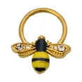 thumbnail image 3 of Bumble Bee Hinged Clicker 316L Surgical Steel 16ga 5/16 or 3/8 -Sold Each, 3 of 12