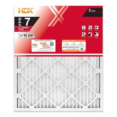 18 in. x 20 in. x 1 in. Allergen Plus Pleated Air Filter FPR 7, MERV 11 (2-Pack)