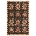 thumbnail image 1 of Trans-Ocean Imports RVI45764548 39 x 59 in. Liora Manne Riviera Kilim Indoor & Outdoor Wilton Woven Rug - Black, 1 of 1