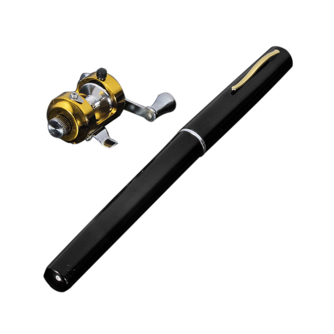 37.5 Pen Shape Fishing Pole Fishing Rod Aluminum Alloy Portable Pocket Fishing  Rod Pole + Reel Combos 6 Colors 