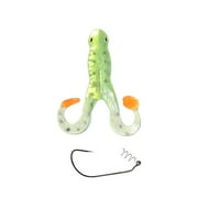 Angle View: Mirror Image 6" Turbo Frog 2pk, Chartreuse