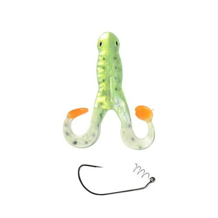 Mirror Image 6" Turbo Frog 2pk, Chartreuse