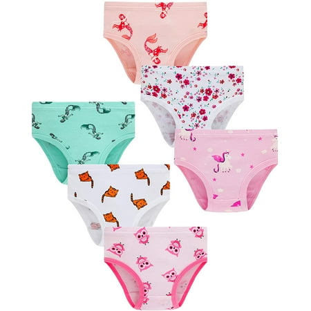Little Girls Underwear Toddler Panties Big Kids Undies Soft 100% Cotton ...