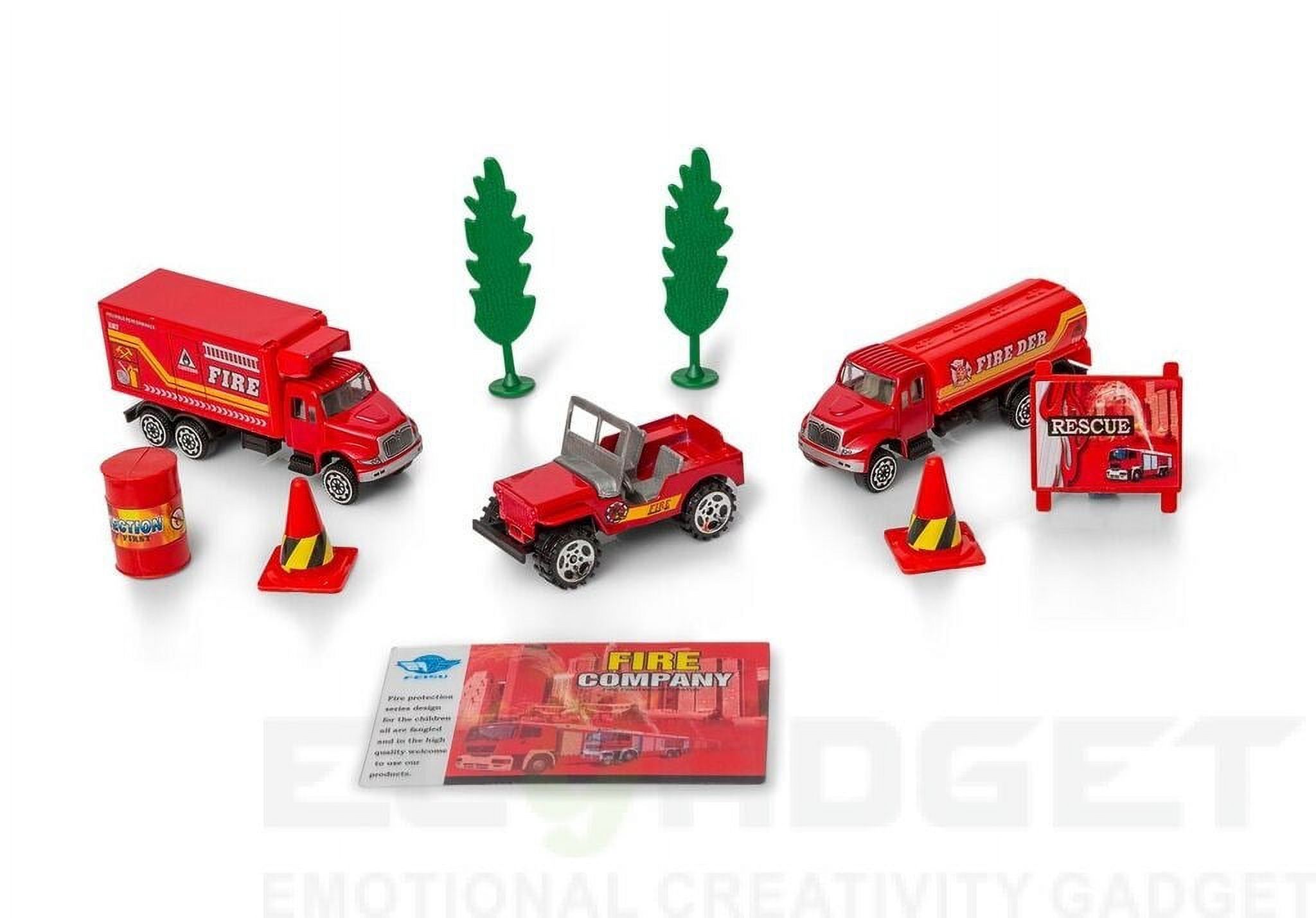 Big-Daddy Fire Rescue Toy Play Set Starter Kit Includes More Than 10 Fire Truck Toys And Accessories To Create The Perfect Emergency Scene - image 3 of 7