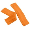 thumbnail image 3 of Ribbed Knitted Leg Warmers Leg Warmers Ladies Y2K Style Long Boot Socks for 80s Accessories Soft Stretchy Comfort Fit Cozy for Women Orange One Size, 3 of 6
