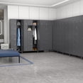 thumbnail image 7 of GangMei Metal Storage Locker, 8-Door, Adult, Lockable, Dark Gray, 7 of 7