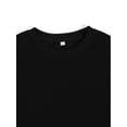 thumbnail image 4 of Camiseta gráfica retro Happy Hardcore Smile que brilla en la oscuridad para hombre. Cuello redondo de algodón negro con diseño de cara alegre verde neón. Estilo raver informal para todas las estacione, 4 of 7